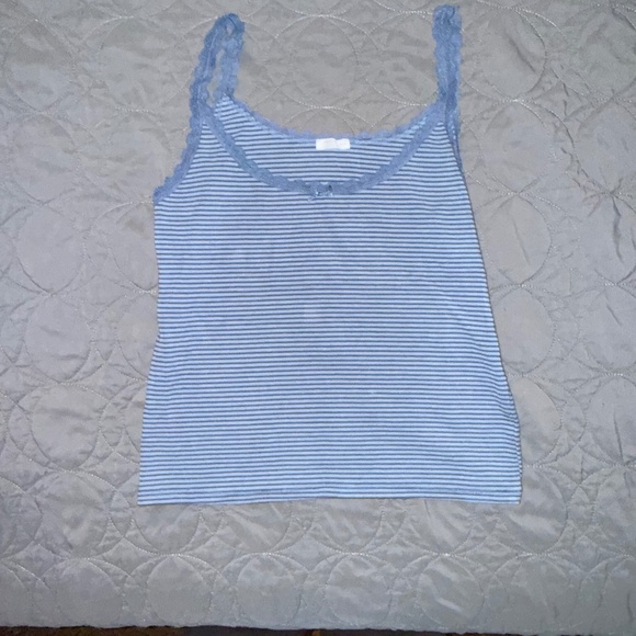 Tank top with lace trim - Picture 1 of 1